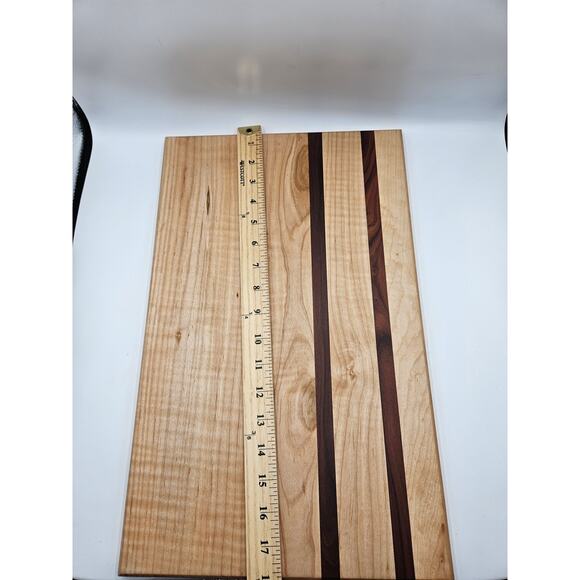 Handmade Food Safe Cutting Chopping Board Set Maple and Mahogany Large & Small - Picture 3 of 8